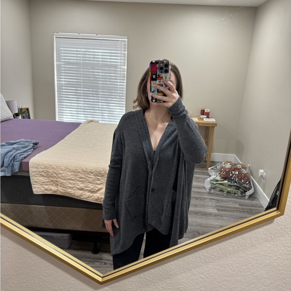 Roxy Women's Gray Cardigan Sweater